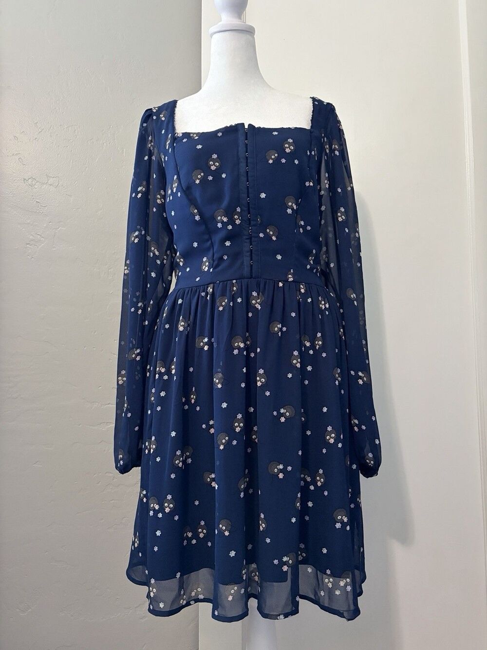 Her Universe Ghibli Dress Soot Sprites Spirited Away Small Smocked Pockets